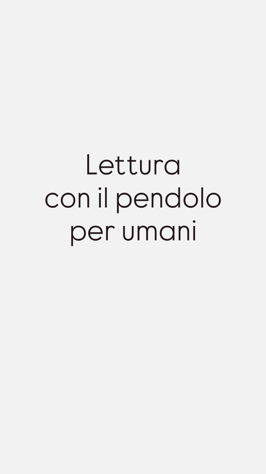 🌿 Ascolto Intuitivo del tuo Campo Energetico – Lettura con Pendolo - per Umani