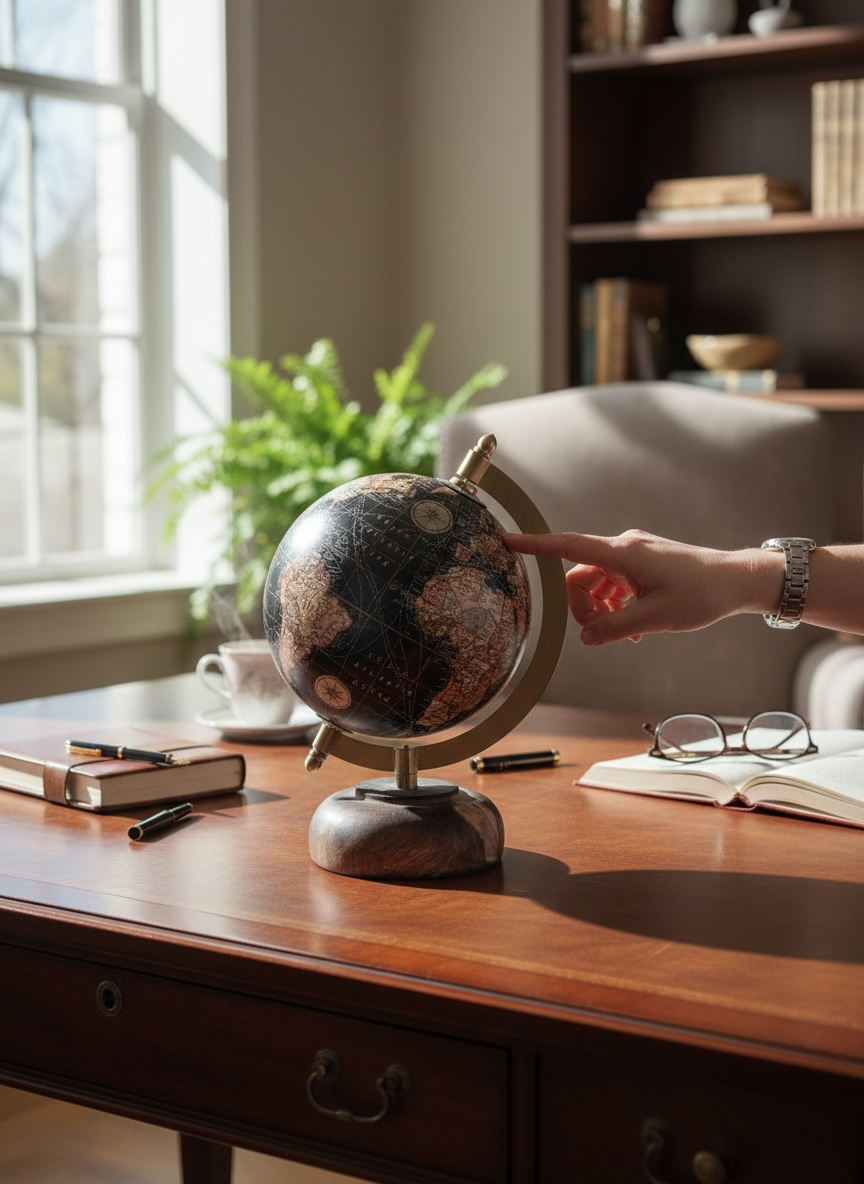 MAPPAMONDO DECORATIVO VINTAGE