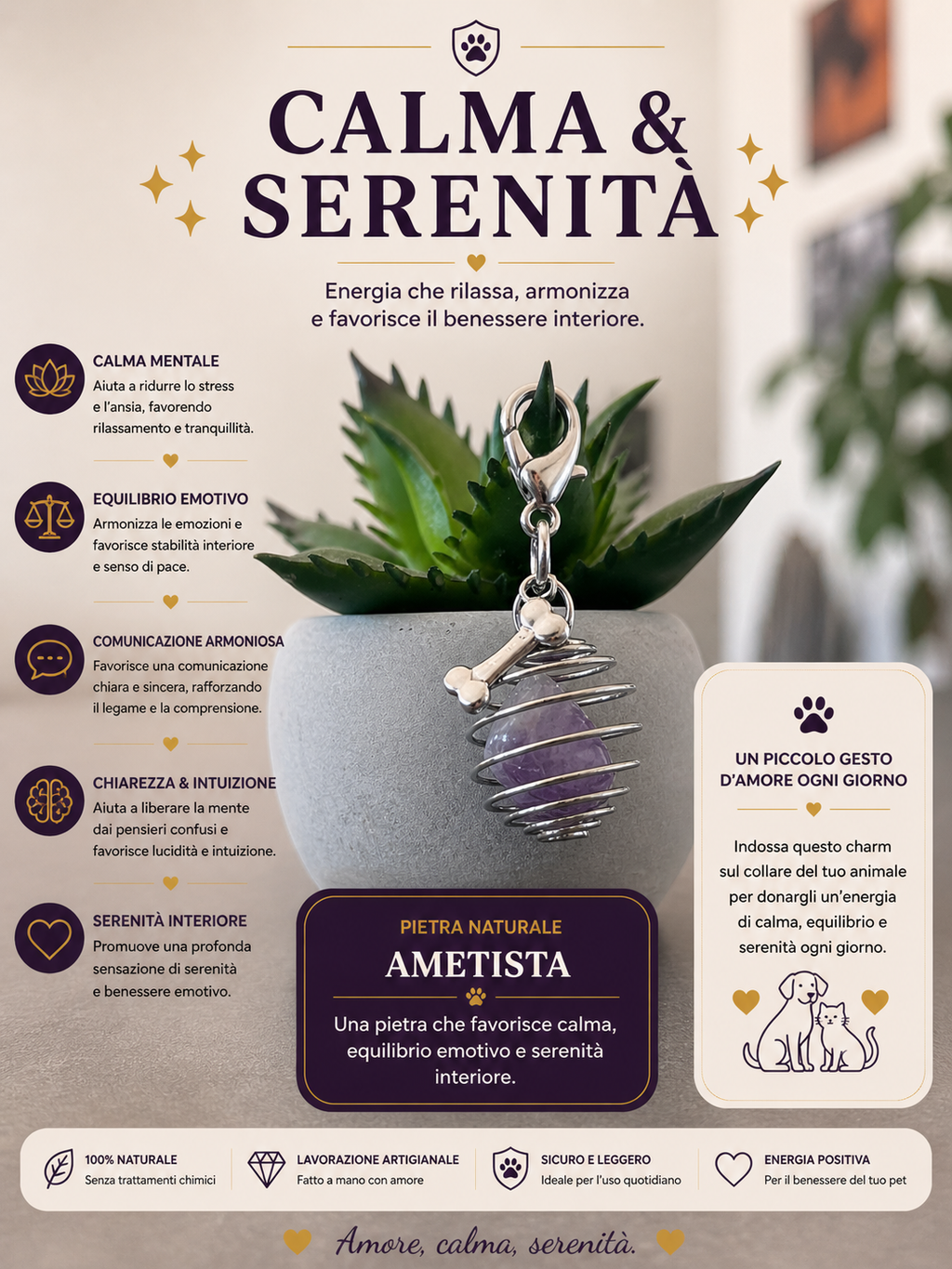 Charm - calma e serenità - ametista