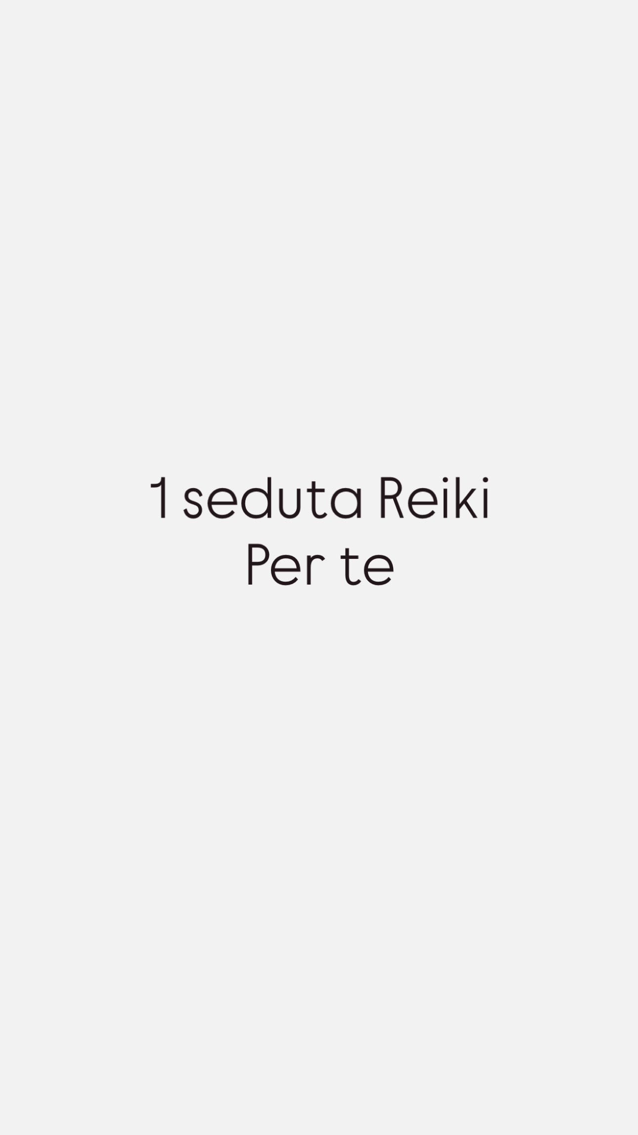 1 SEDUTA REIKI A DISTANZA - PERSONE