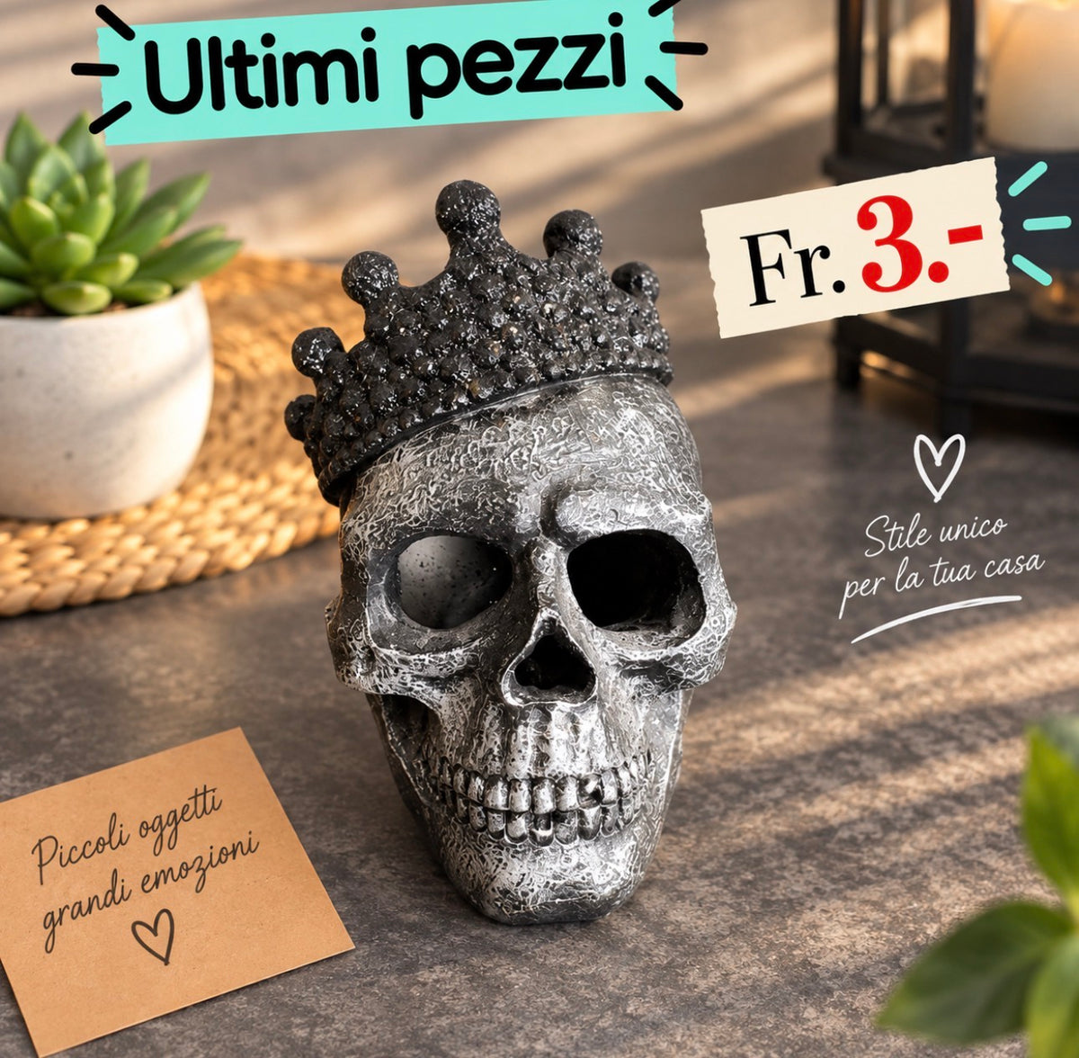 Teschio decorazione casa