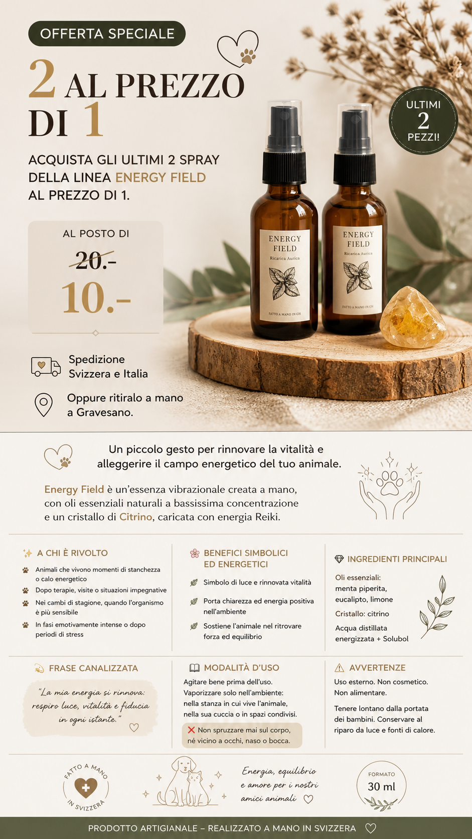 Energy Field – 2 al prezzo di 1 - Spray Ricarica Aurica