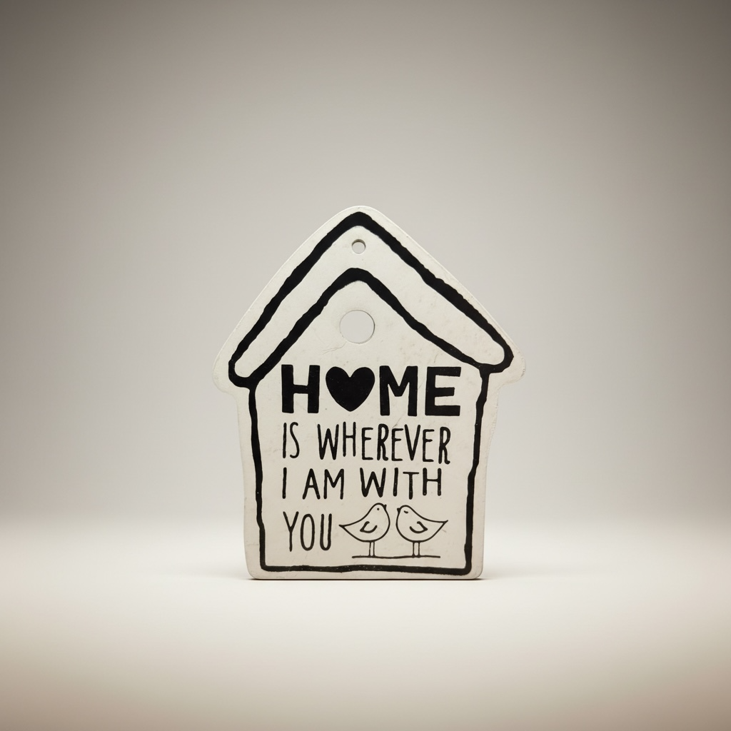DECORAZIONE DA APPENDERE “HOME IS WHEREVER I AM WITH YOU”